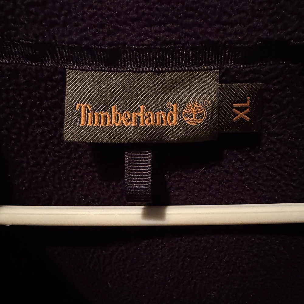 Timberland Men’s Black Jacket XL 100% polyester zipper closure and pockets